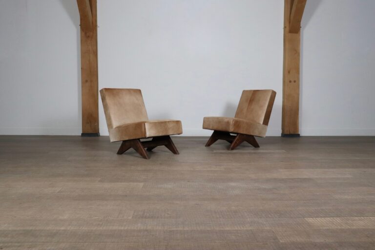 Pair Of Pierre Jeanneret ‘Fireside’ Chairs, model No. PJ-SI-36-A