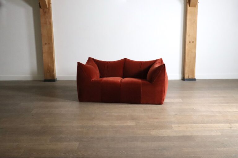 Le Bambole sofa in velvet By Mario Bellini For B&B Italia, 1970s