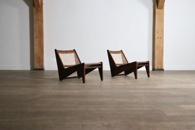 Pierre Jeanneret Kangaroo Chairs PJ-SI-59, India, 1955